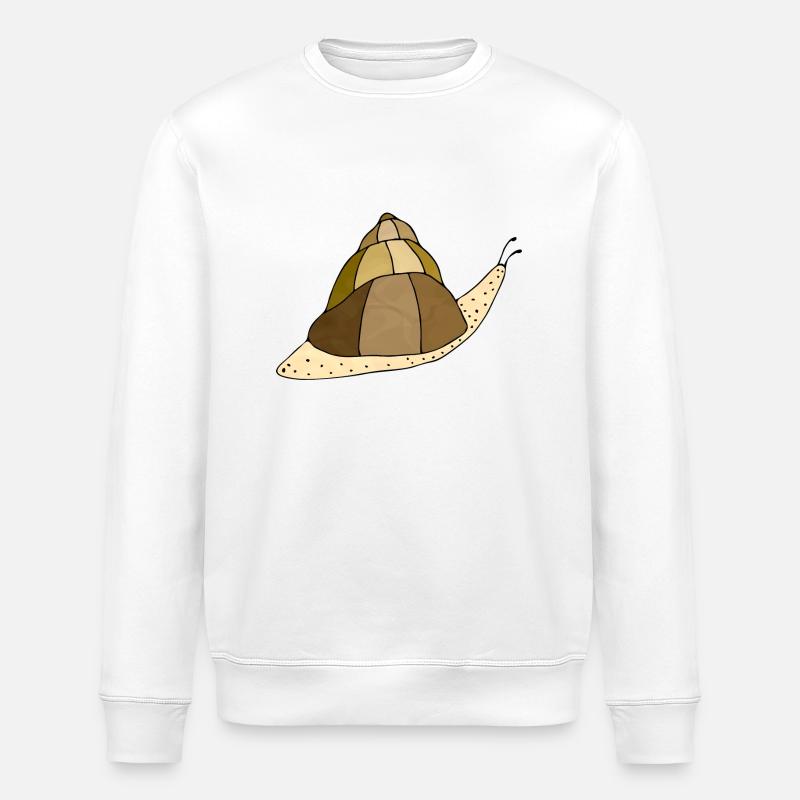 Schnecke - Stanley/Stella Unisex Bio-Sweatshirt ROLLER - Weiß
