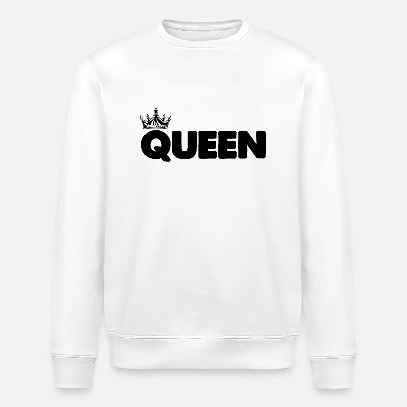 queen - Stanley/Stella ROLLER Unisex Organic Sweatshirt - white