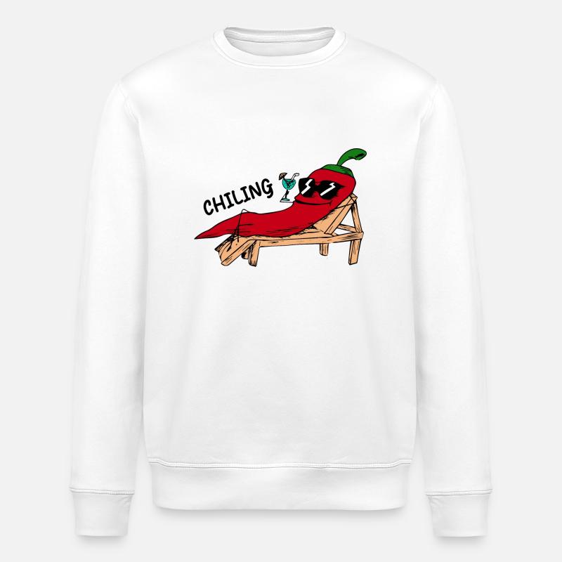 Idée cadeau drôle d’humour - Sweat bio ROLLER Stanley/Stella Unisexe - blanc