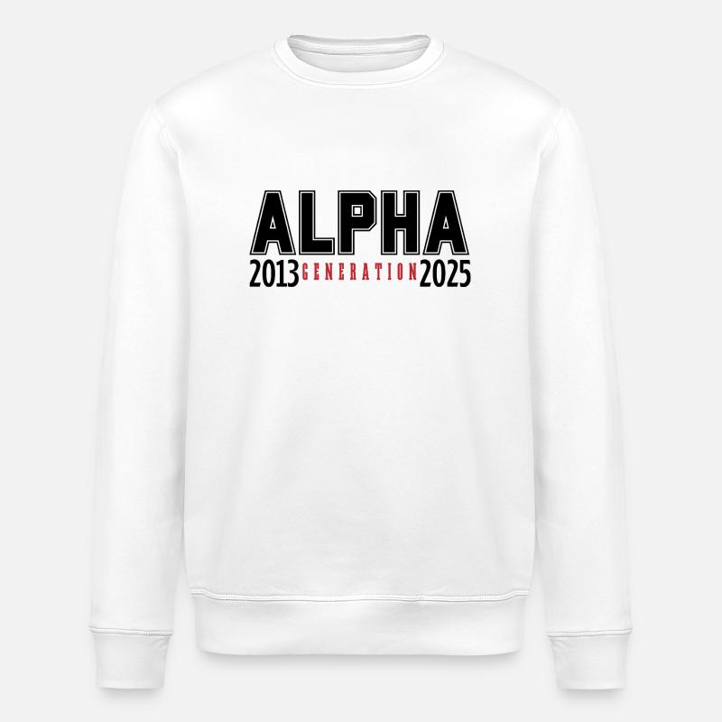 La génération alpha 2013-2025 - Sweat bio ROLLER Stanley/Stella Unisexe - blanc
