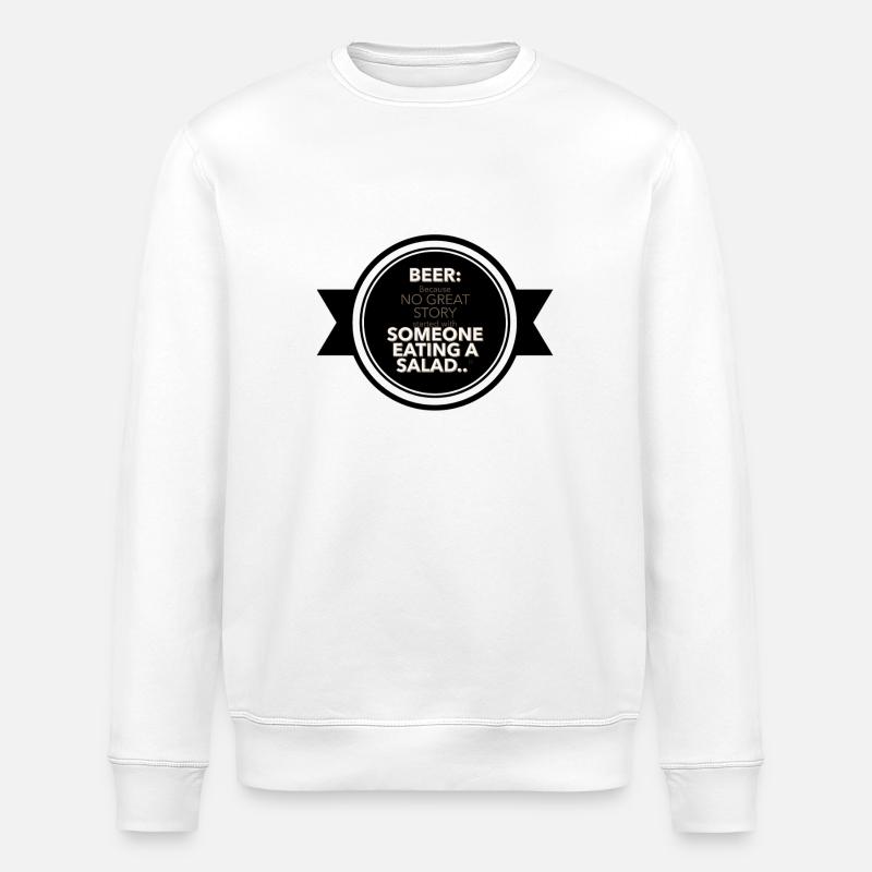 "The True Story Starter" - Stanley/Stella ROLLER Unisex Organic Sweatshirt - white