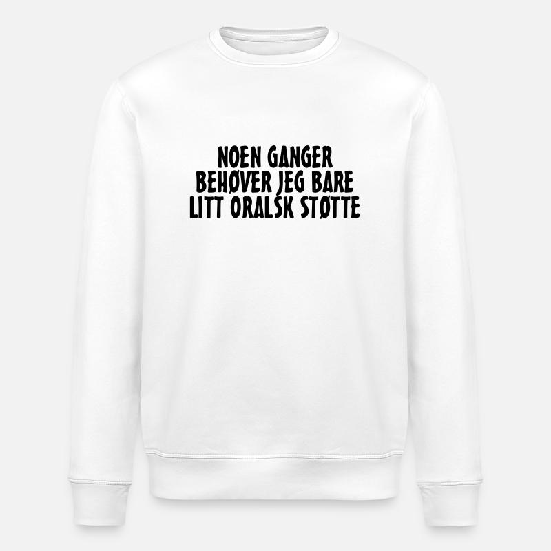 oral support - Stanley/Stella ROLLER Unisex Organic Sweatshirt - white