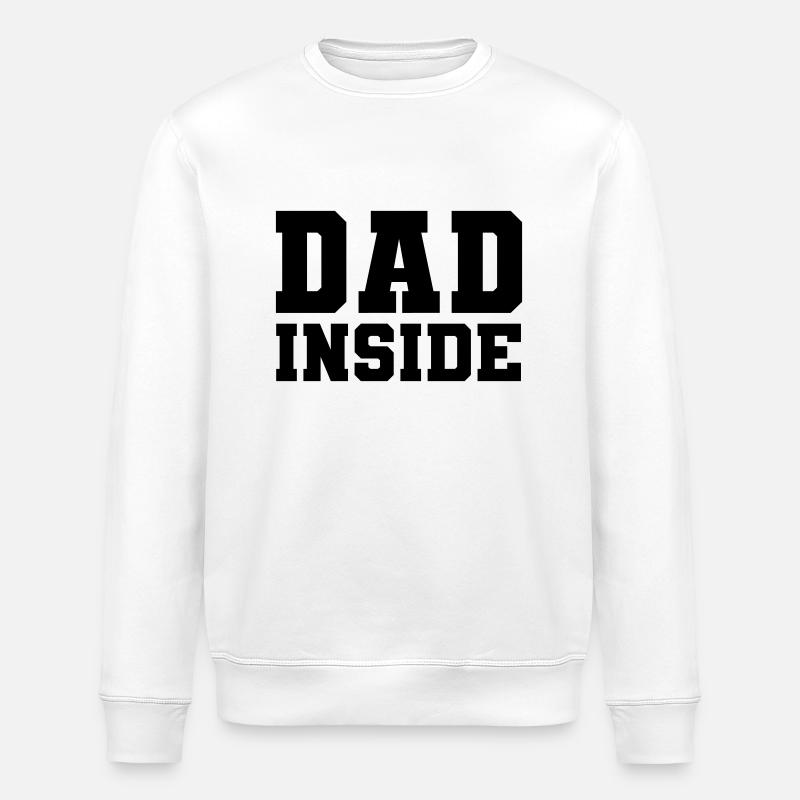 Dad inside - Stanley/Stella Unisex Bio-Sweatshirt ROLLER - Weiß