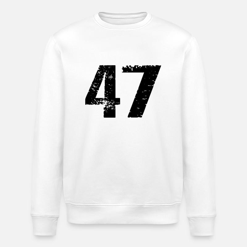 Maillot à 47 numéros - Sweat bio ROLLER Stanley/Stella Unisexe - blanc