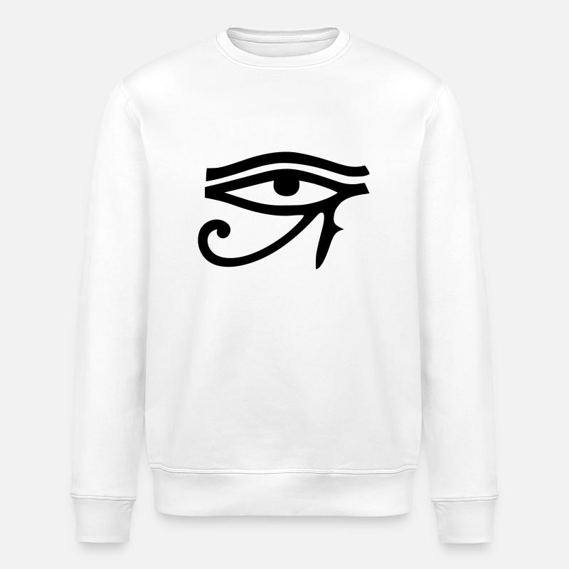 oeil d'Horus - Sweat bio ROLLER Stanley/Stella Unisexe - blanc