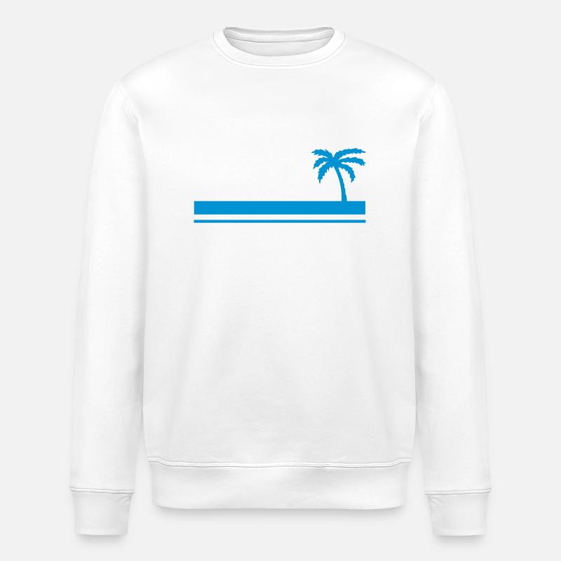 Sommerpalme - Stanley/Stella Unisex Bio-Sweatshirt ROLLER - Weiß