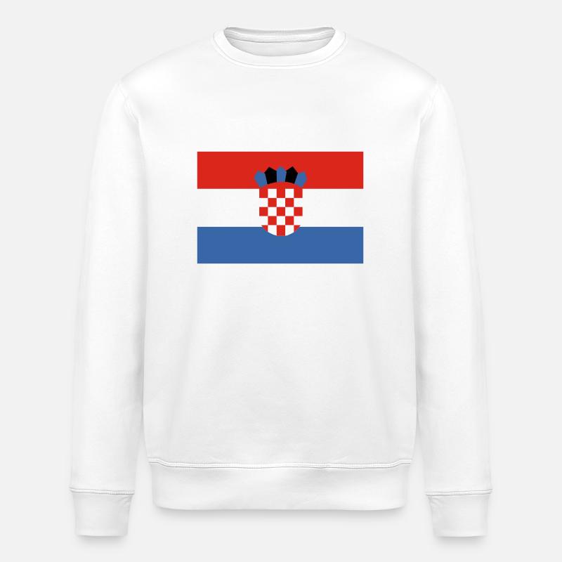Kroatien - Stanley/Stella Unisex Bio-Sweatshirt ROLLER - Weiß