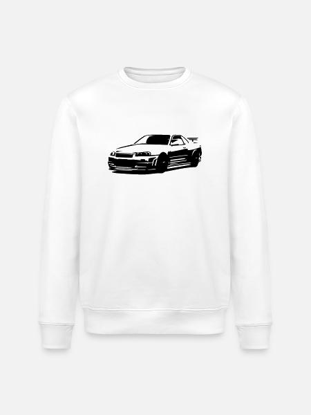 Skyline GTR - Stanley/Stella ROLLER Unisex Organic Sweatshirt - white