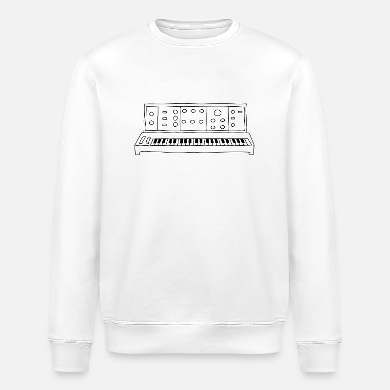 Analog-Synthesizer - Stanley/Stella Unisex Bio-Sweatshirt ROLLER - Weiß