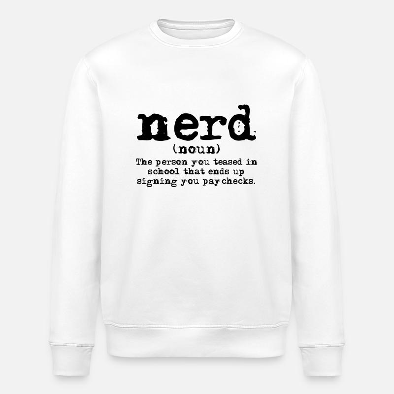 Définition de nerd - Sweat bio ROLLER Stanley/Stella Unisexe - blanc