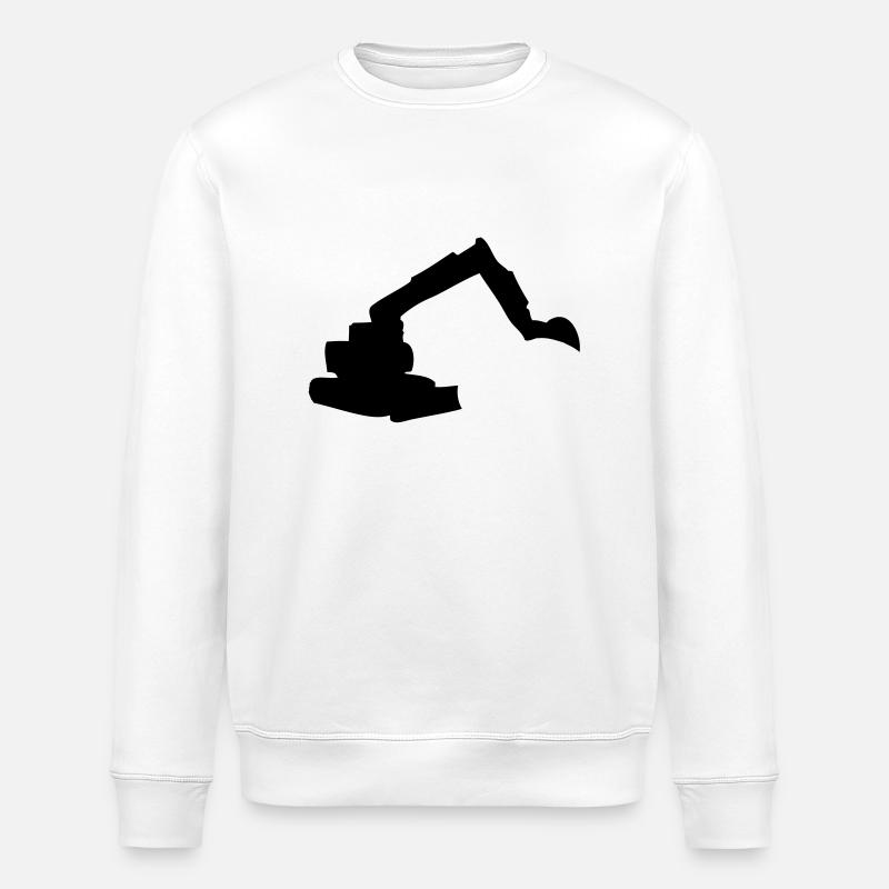 digger - Sweat bio ROLLER Stanley/Stella Unisexe - blanc