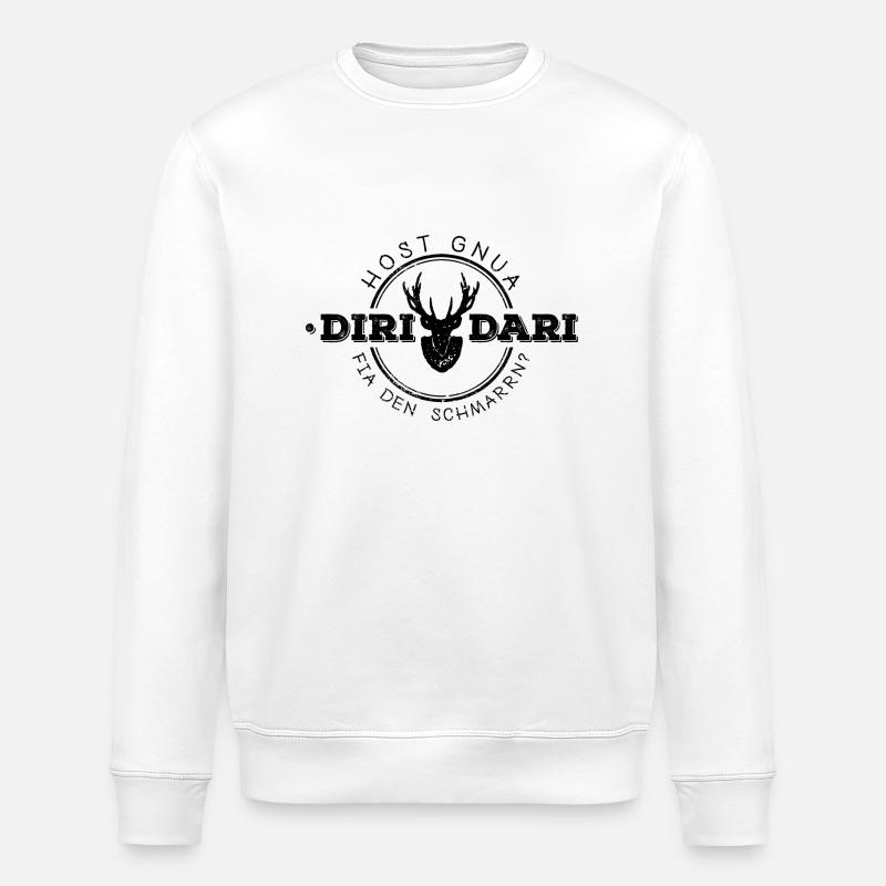 Gnua Diridari - schwarz - Stanley/Stella Unisex Bio-Sweatshirt ROLLER - Weiß