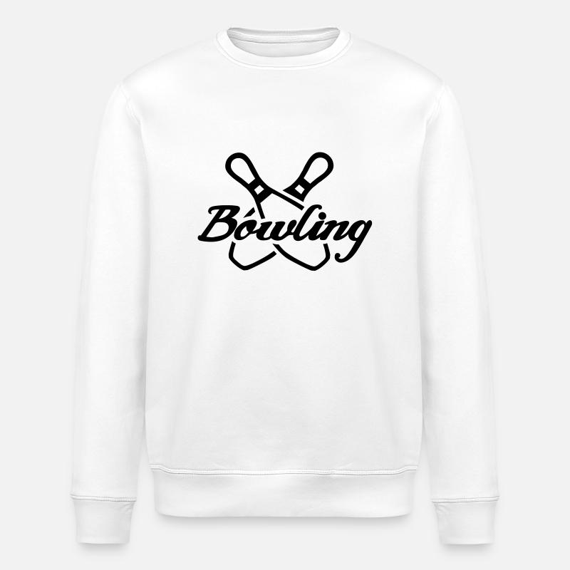 Bowling - Stanley/Stella ROLLER Unisex Organic Sweatshirt - white