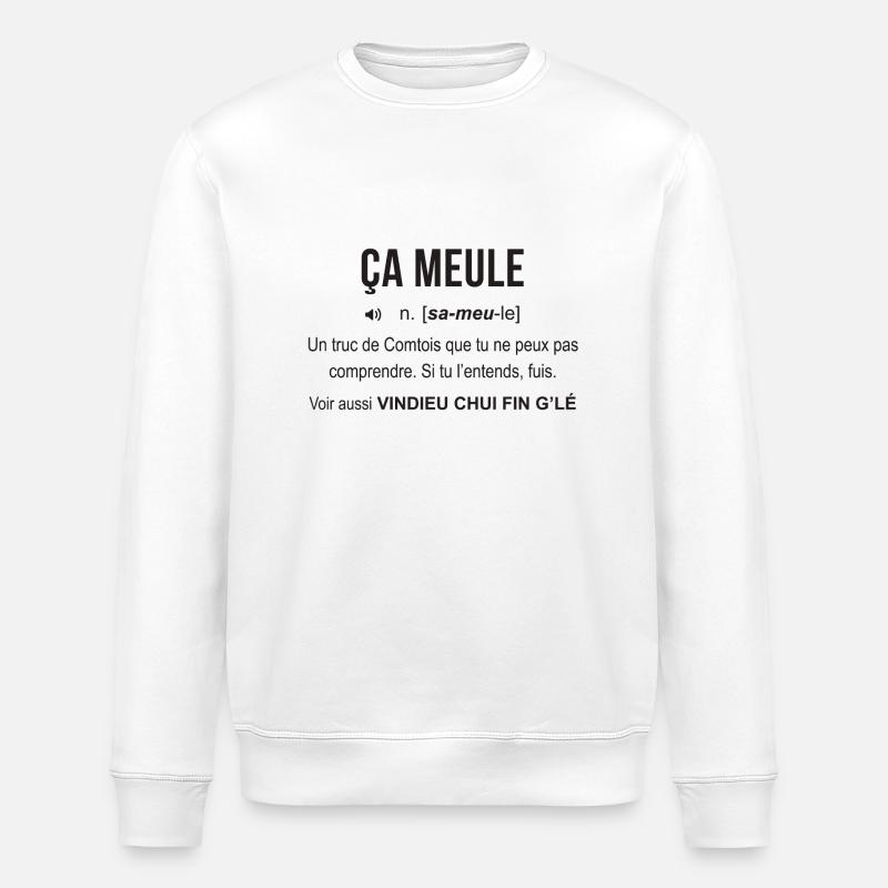 ca meule Franche Comté - Sweat bio ROLLER Stanley/Stella Unisexe - blanc
