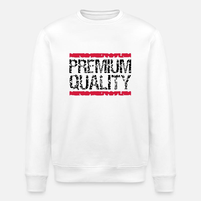 Cool Premium-Quality Logo-Design - Stanley/Stella ROLLER Unisex Organic Sweatshirt - white