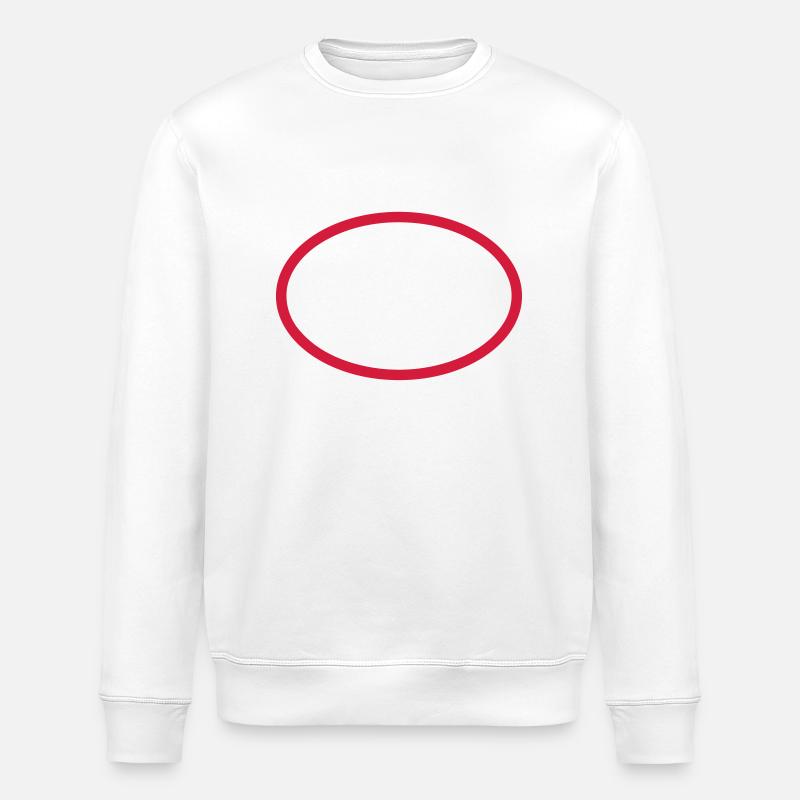 Circle - Stanley/Stella ROLLER Unisex Organic Sweatshirt - white