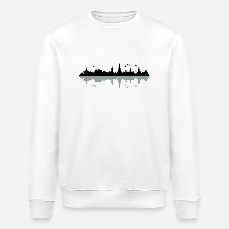 Skyline Kiel - Stanley/Stella Unisex Bio-Sweatshirt ROLLER - Weiß