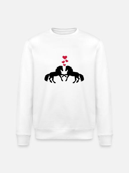 Cheval - Sweat bio ROLLER Stanley/Stella Unisexe - blanc