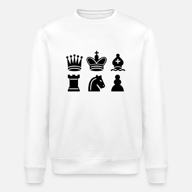 Échecs - Sweat bio ROLLER Stanley/Stella Unisexe - blanc