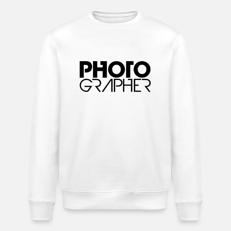 Photographe cool logo - Sweat bio ROLLER Stanley/Stella Unisexe - blanc