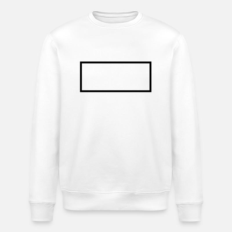 Rectangle - Rechteck - Form - Customize it ! - Stanley/Stella ROLLER Unisex Organic Sweatshirt - white