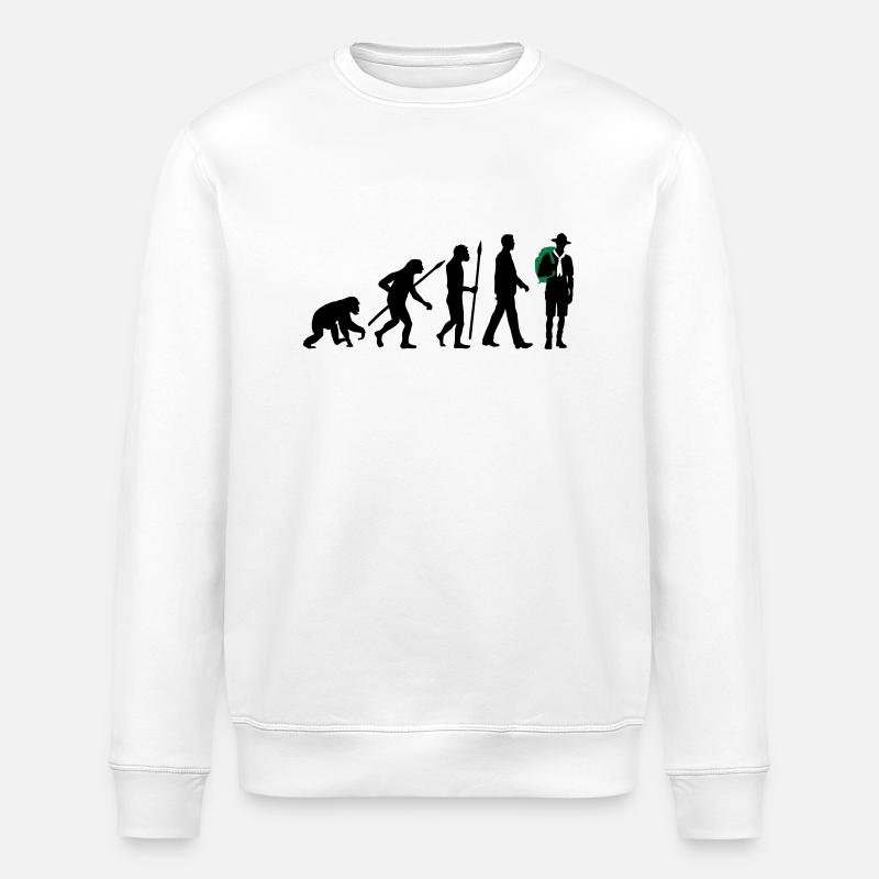 evolution_pfadfinder_2016_b_2c - Stanley/Stella Unisex Bio-Sweatshirt ROLLER - Weiß