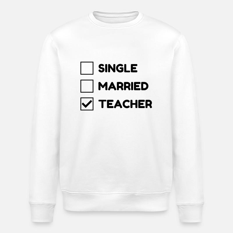 Ecole / Prof / Instit / Professeur / Maîtresse - Sweat bio ROLLER Stanley/Stella Unisexe - blanc