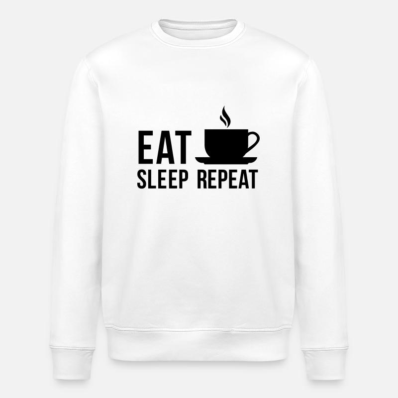 coffee - Stanley/Stella ROLLER Unisex Organic Sweatshirt - white