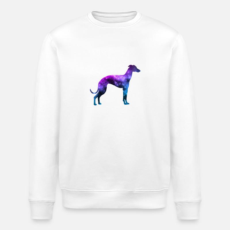 Weltraumhund - Stanley/Stella Unisex Bio-Sweatshirt ROLLER - Weiß