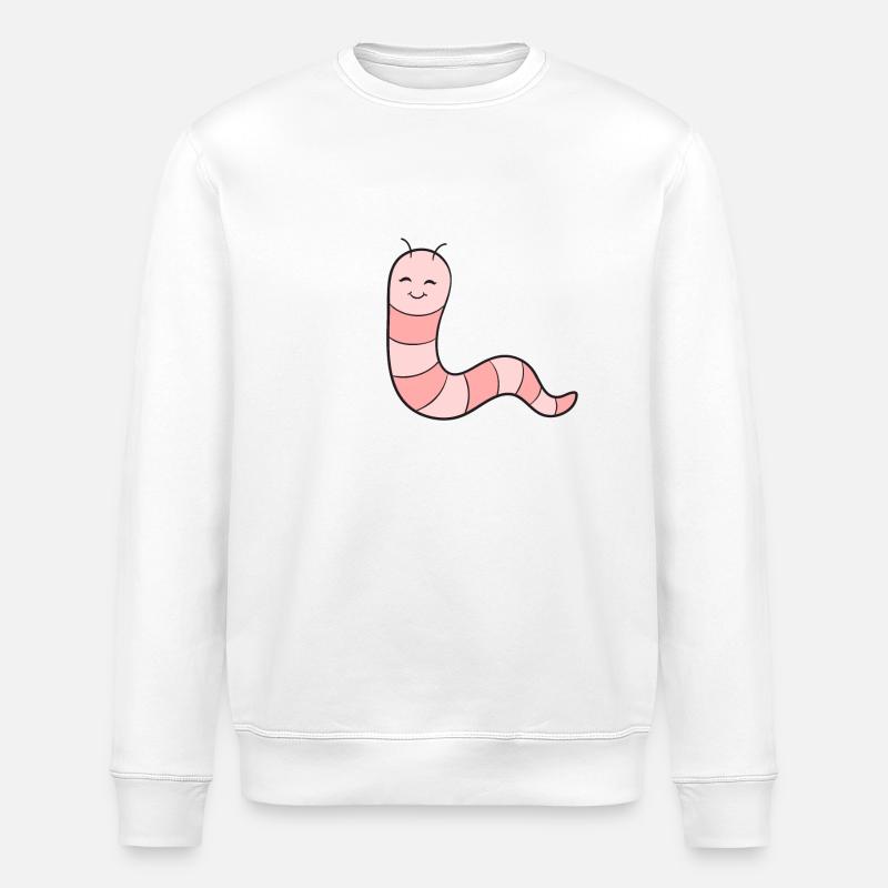 Ver de terre - Sweat bio ROLLER Stanley/Stella Unisexe - blanc