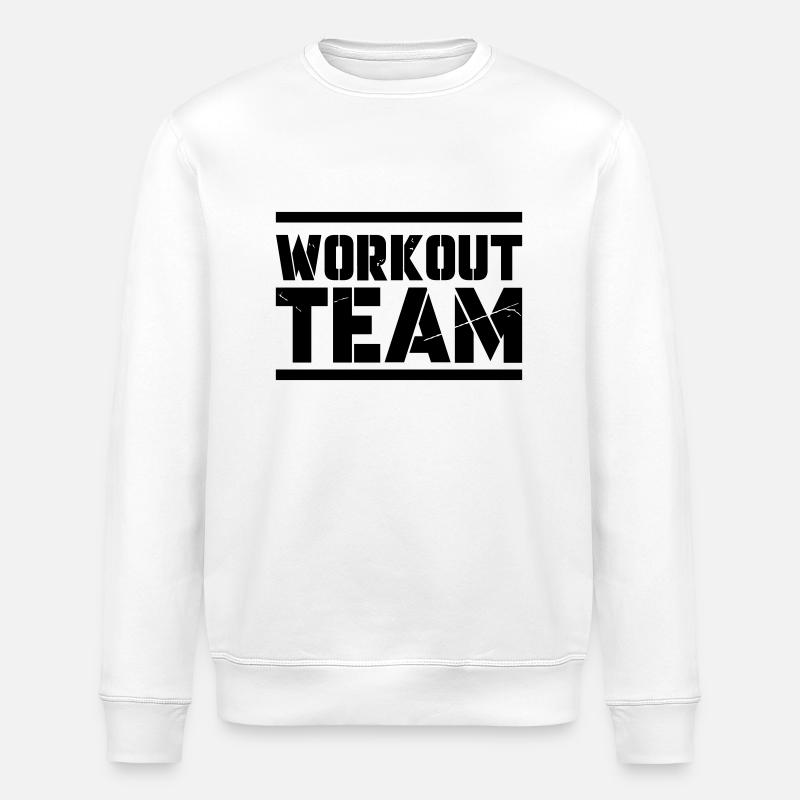 Workout Team - Stanley/Stella ROLLER Unisex Organic Sweatshirt - white