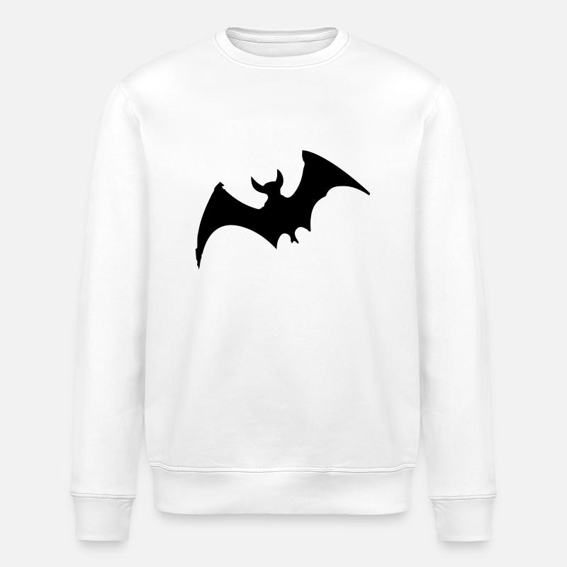 Chauve-souris - Sweat bio ROLLER Stanley/Stella Unisexe - blanc
