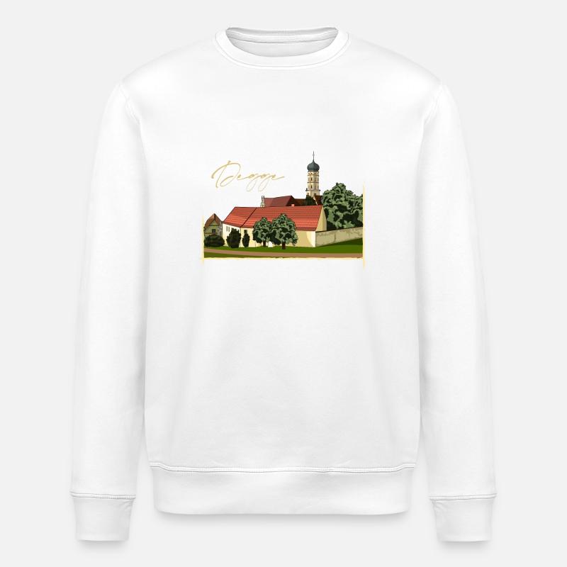 Mönchsdeggingen // Illustration - Stanley/Stella Unisex Bio-Sweatshirt ROLLER - Weiß