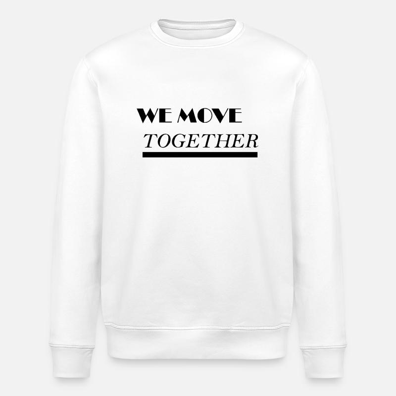 WIR BEWEGEN - Stanley/Stella Unisex Bio-Sweatshirt ROLLER - Weiß