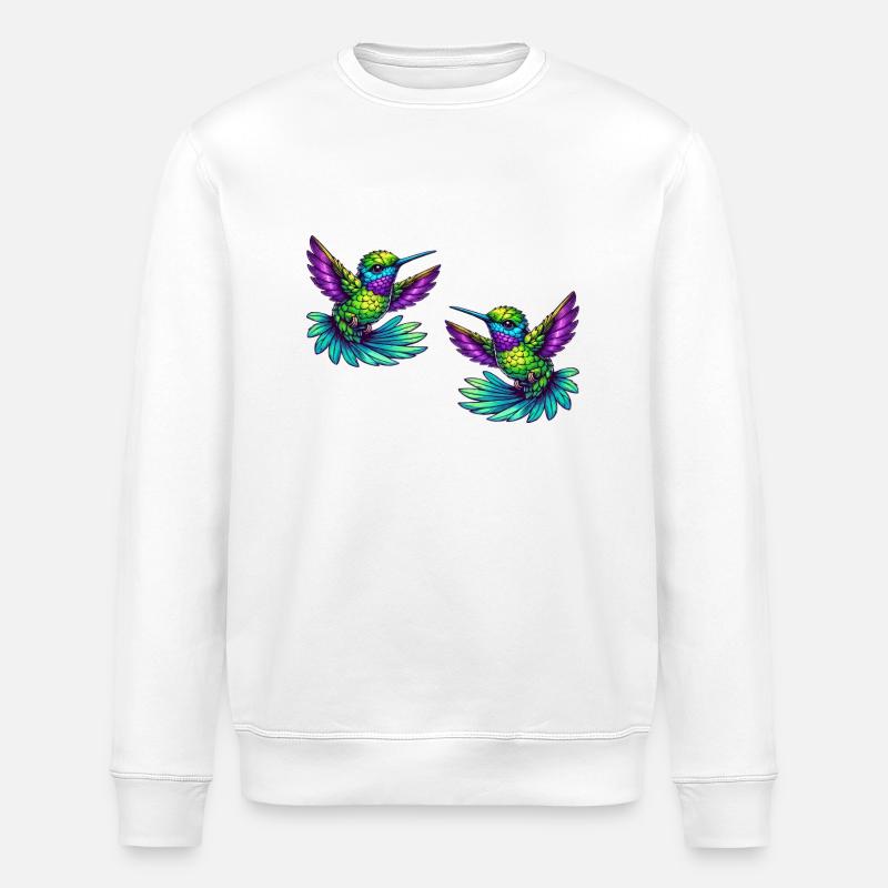 Colibri Oiseau 2 - Sweat bio ROLLER Stanley/Stella Unisexe - blanc