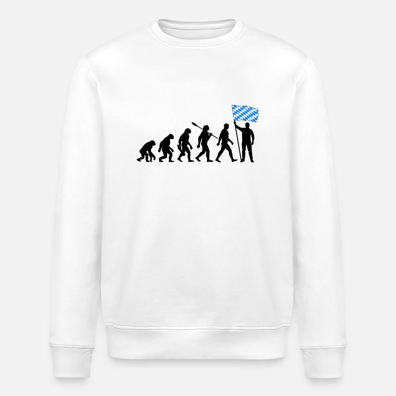 Bayern - Evolution - Flagge - Nation - Stanley/Stella Unisex Bio-Sweatshirt ROLLER - Weiß