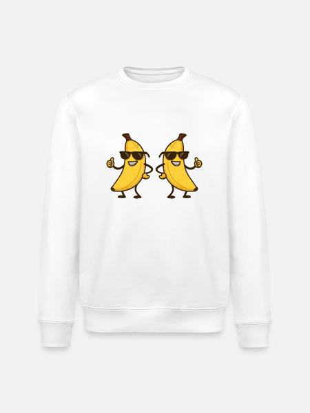 Babane Comic Cool 2 - Stanley/Stella ROLLER Unisex Organic Sweatshirt - white
