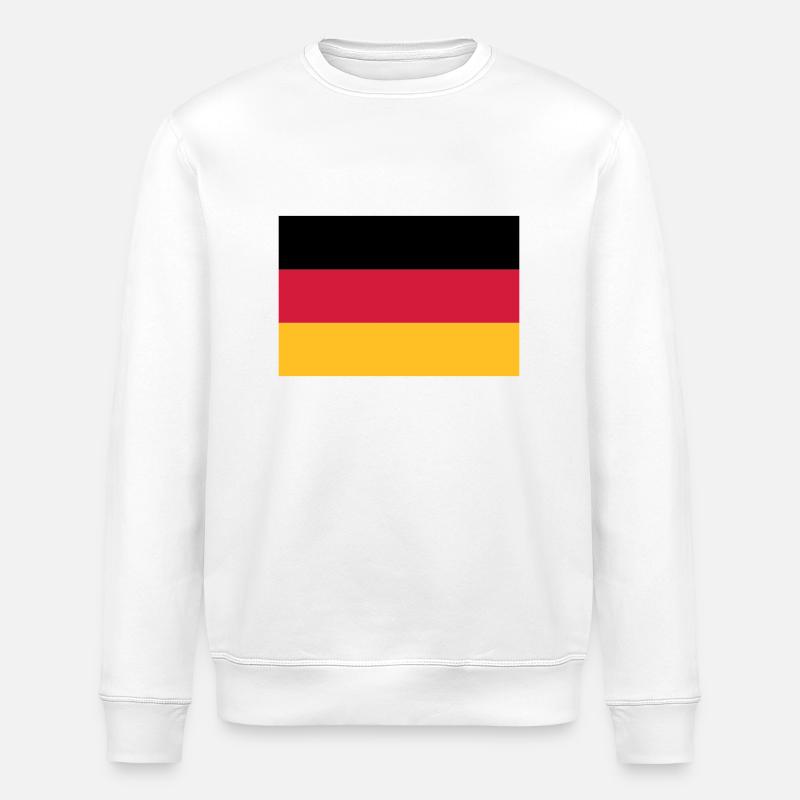 fahne_ger - Stanley/Stella Unisex Bio-Sweatshirt ROLLER - Weiß