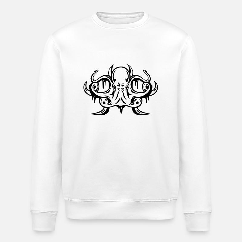 Krake - Stanley/Stella Unisex Bio-Sweatshirt ROLLER - Weiß