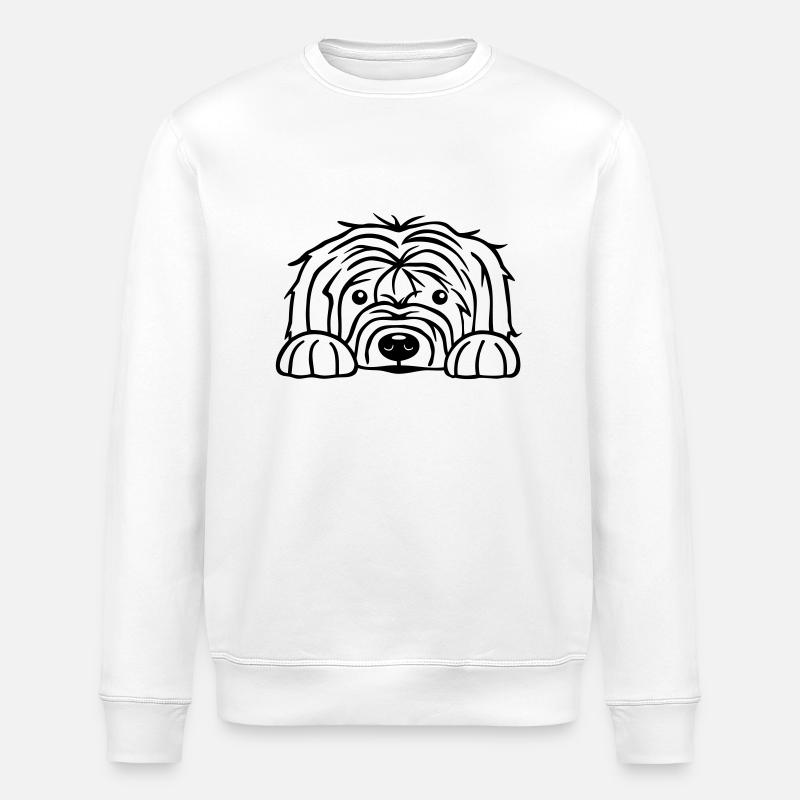Zottelhund - Stanley/Stella Unisex Bio-Sweatshirt ROLLER - Weiß
