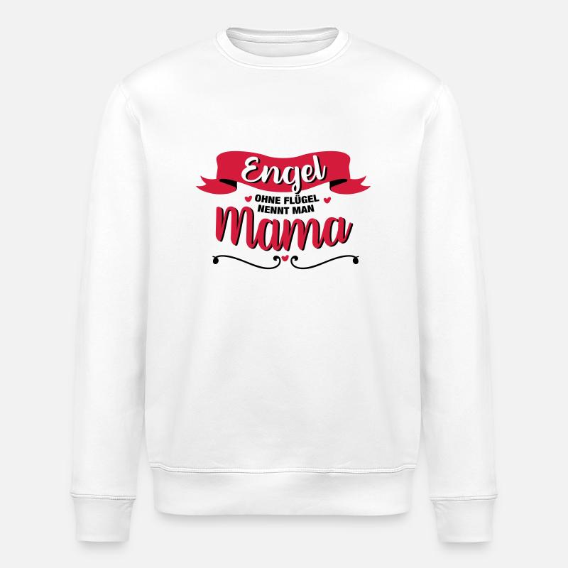 Engel Mama - Stanley/Stella Unisex Bio-Sweatshirt ROLLER - Weiß