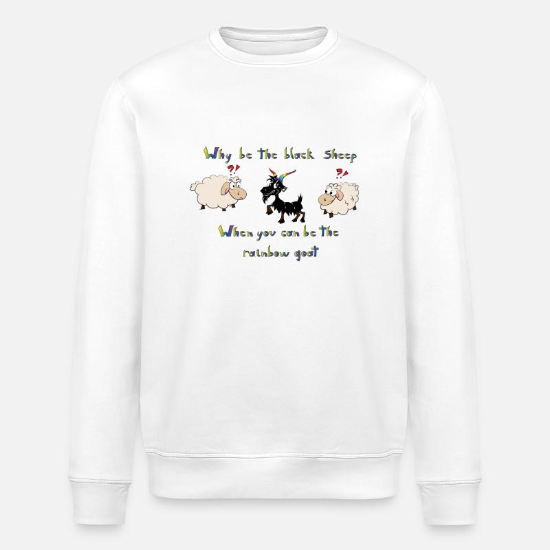 chèvre arc - Sweat bio ROLLER Stanley/Stella Unisexe - blanc