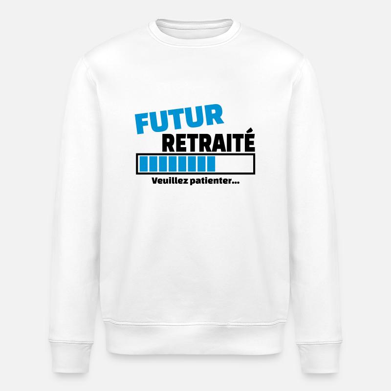 futur retraité - Sweat bio ROLLER Stanley/Stella Unisexe - blanc