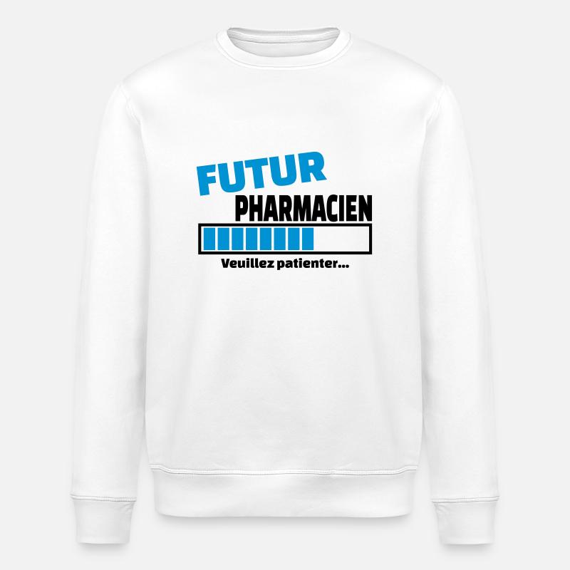 futur pharmacien - Sweat bio ROLLER Stanley/Stella Unisexe - blanc