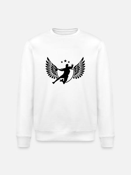 handball - Stanley/Stella ROLLER Unisex Organic Sweatshirt - white