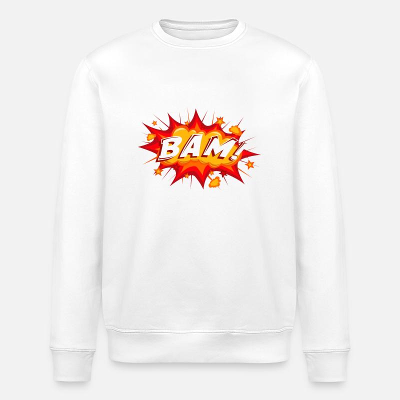 BAM - Stanley/Stella Unisex Bio-Sweatshirt ROLLER - Weiß