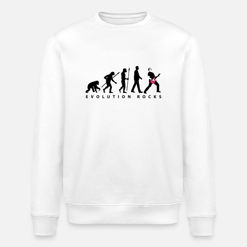 evolution_rocks_032012_b_2c - Stanley/Stella Unisex Bio-Sweatshirt ROLLER - Weiß