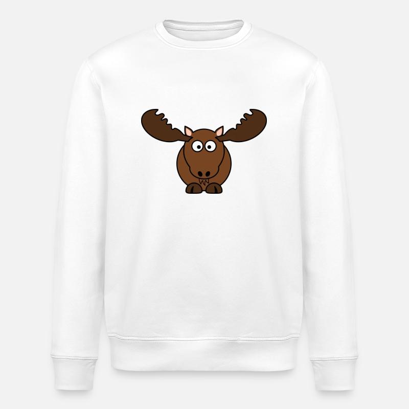 elch - Stanley/Stella Unisex Bio-Sweatshirt ROLLER - Weiß