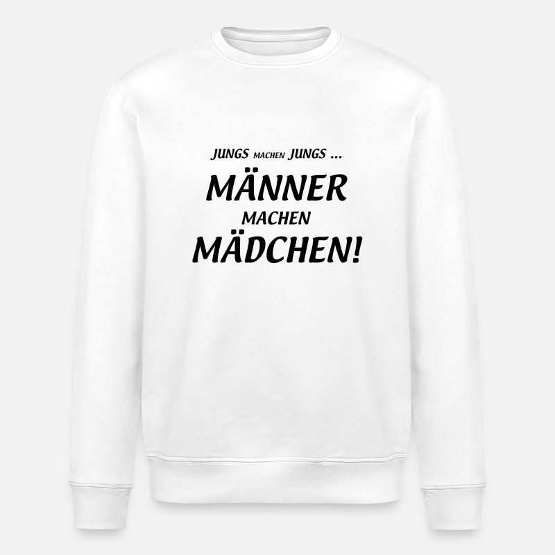 Les hommes font les filles - Sweat bio ROLLER Stanley/Stella Unisexe - blanc