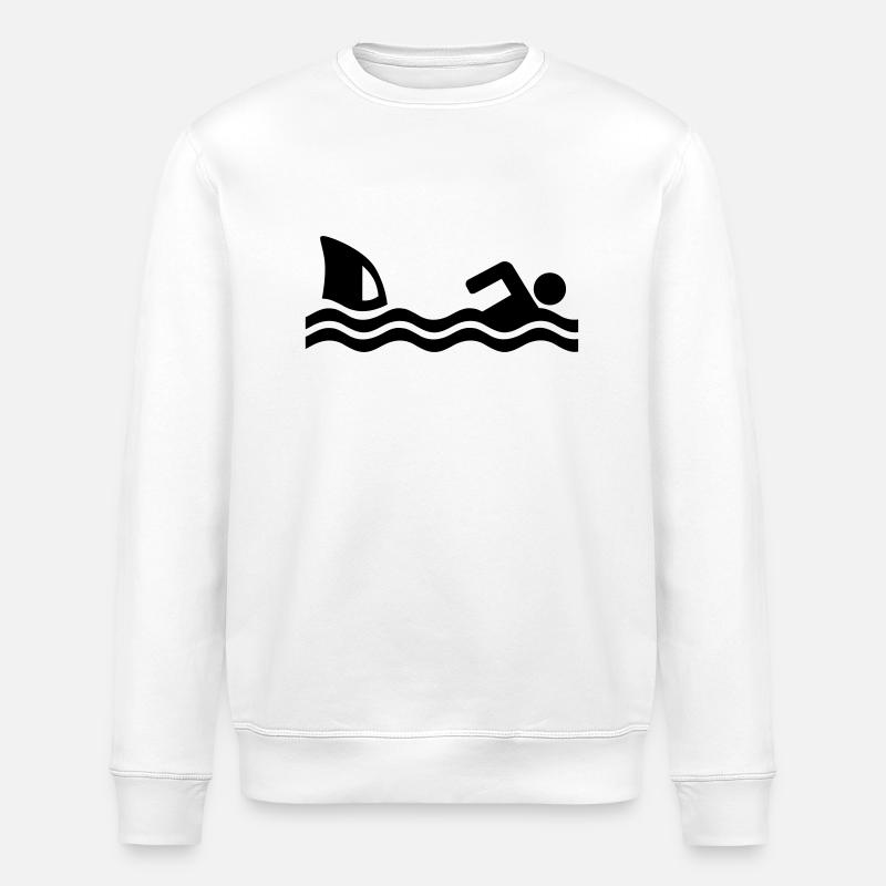 Requin - Sweat bio ROLLER Stanley/Stella Unisexe - blanc